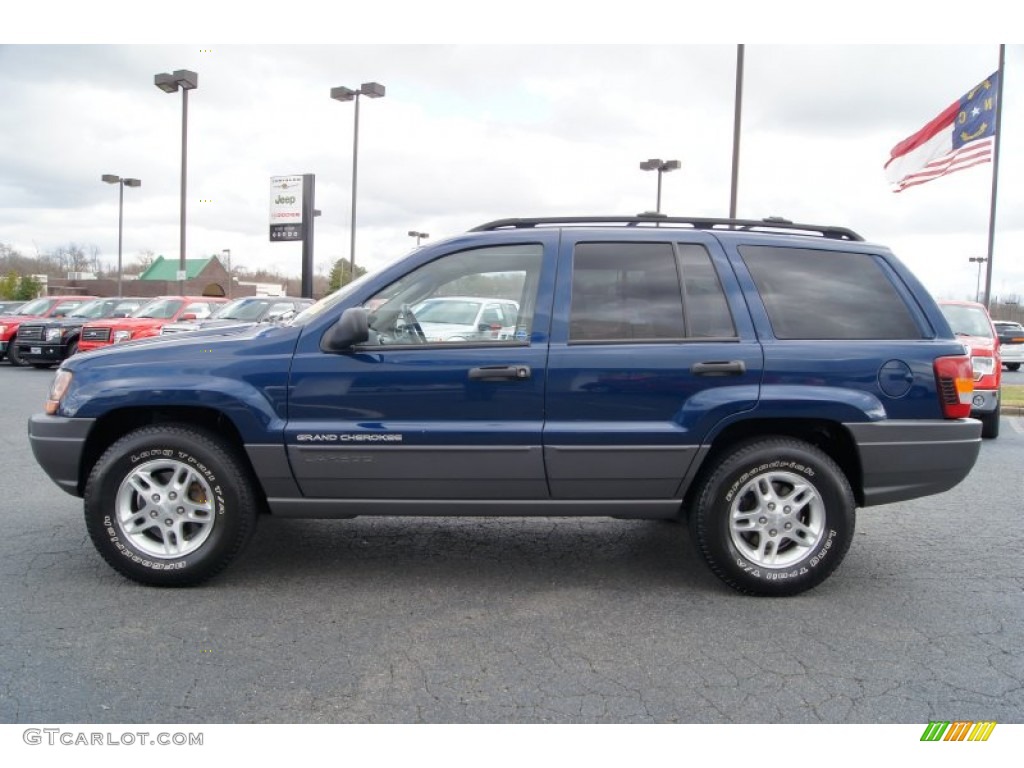 2002 Grand Cherokee Laredo - Patriot Blue Pearlcoat / Sandstone photo #5