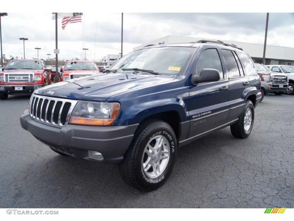 2002 Grand Cherokee Laredo - Patriot Blue Pearlcoat / Sandstone photo #6