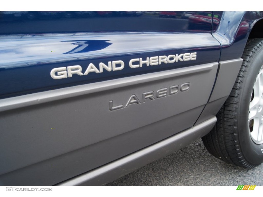 2002 Grand Cherokee Laredo - Patriot Blue Pearlcoat / Sandstone photo #18