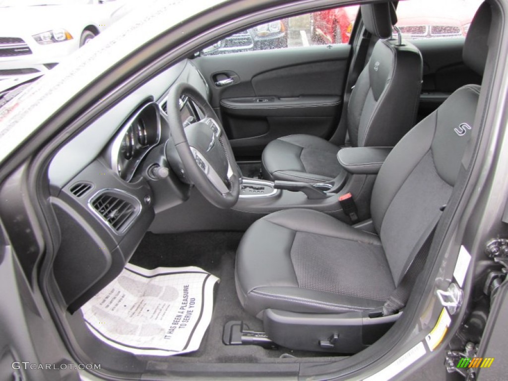Black Interior 2012 Chrysler 200 S Sedan Photo #57088682