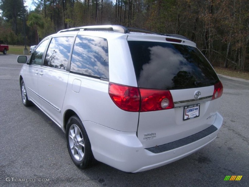 2006 Sienna Limited - Arctic Frost Pearl / Taupe photo #7