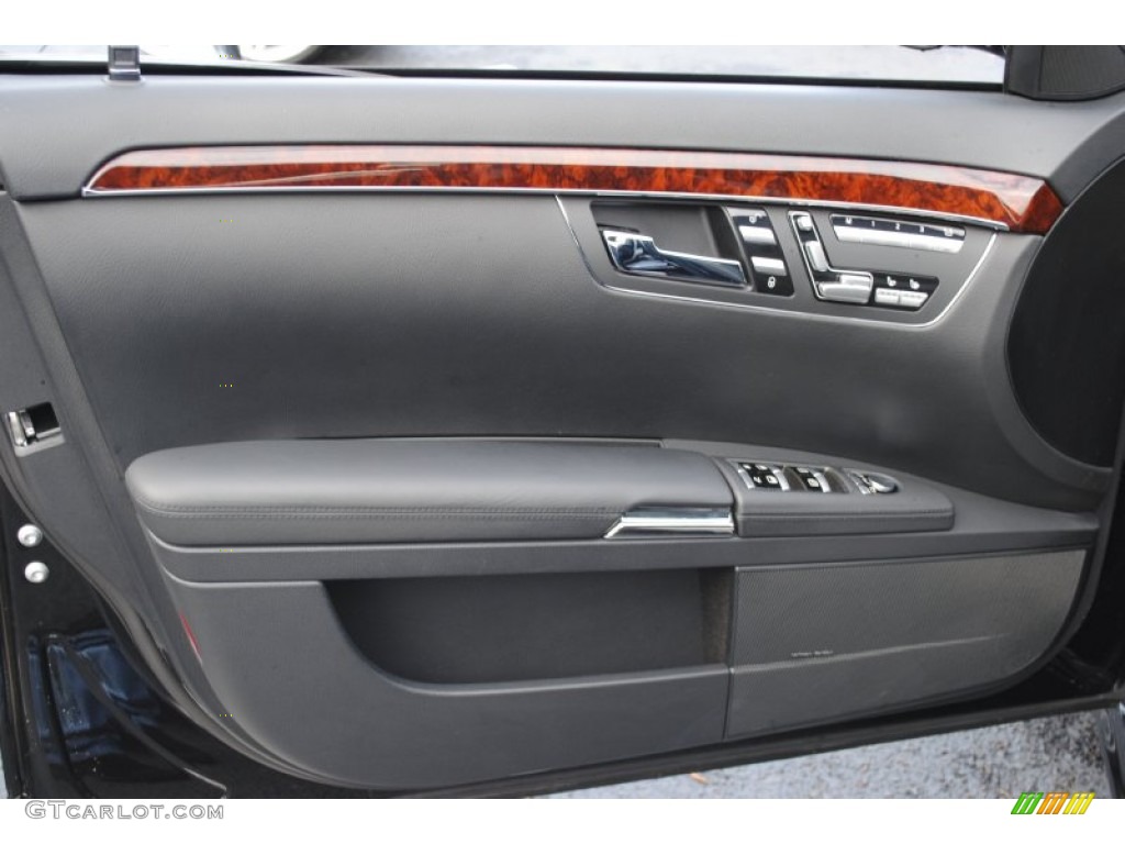 2009 Mercedes-Benz S 63 AMG Sedan Black Door Panel Photo #57089360