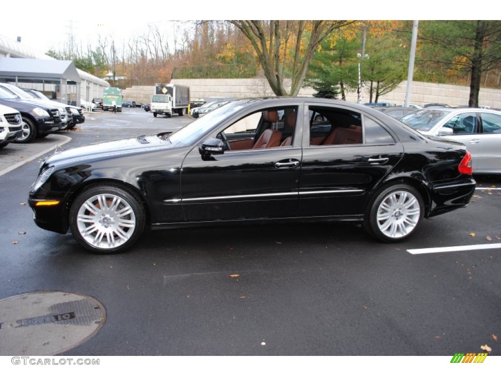 Black 2008 Mercedes-Benz E 350 4Matic Sedan Exterior Photo #57089507