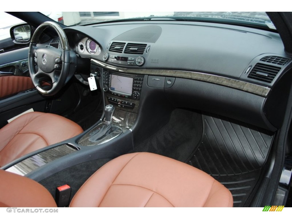 2008 Mercedes-Benz E 350 4Matic Sedan Cognac Brown/Black Dashboard Photo #57089549