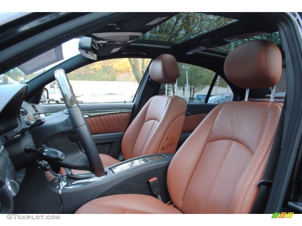 Cognac Brown/Black Interior 2008 Mercedes-Benz E 350 4Matic Sedan Photo #57089564