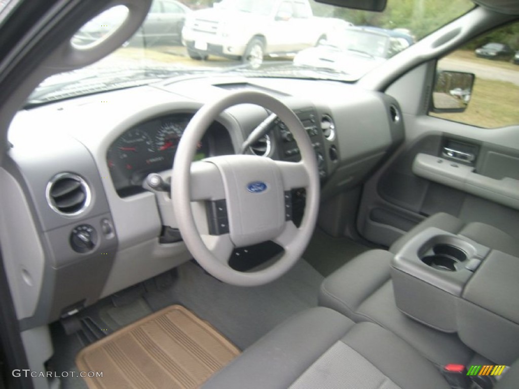 2005 F150 XLT Regular Cab - Dark Shadow Grey Metallic / Medium Flint Grey photo #18