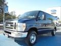 Dark Blue Pearl Metallic 2008 Ford E Series Van E150 XLT Passenger