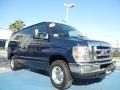 Dark Blue Pearl Metallic 2008 Ford E Series Van E150 XLT Passenger Exterior