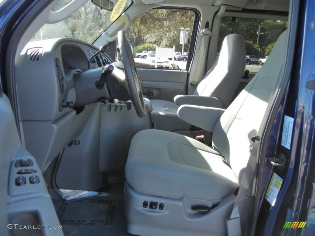 Medium Flint Interior 2008 Ford E Series Van E150 XLT Passenger Photo #57091709
