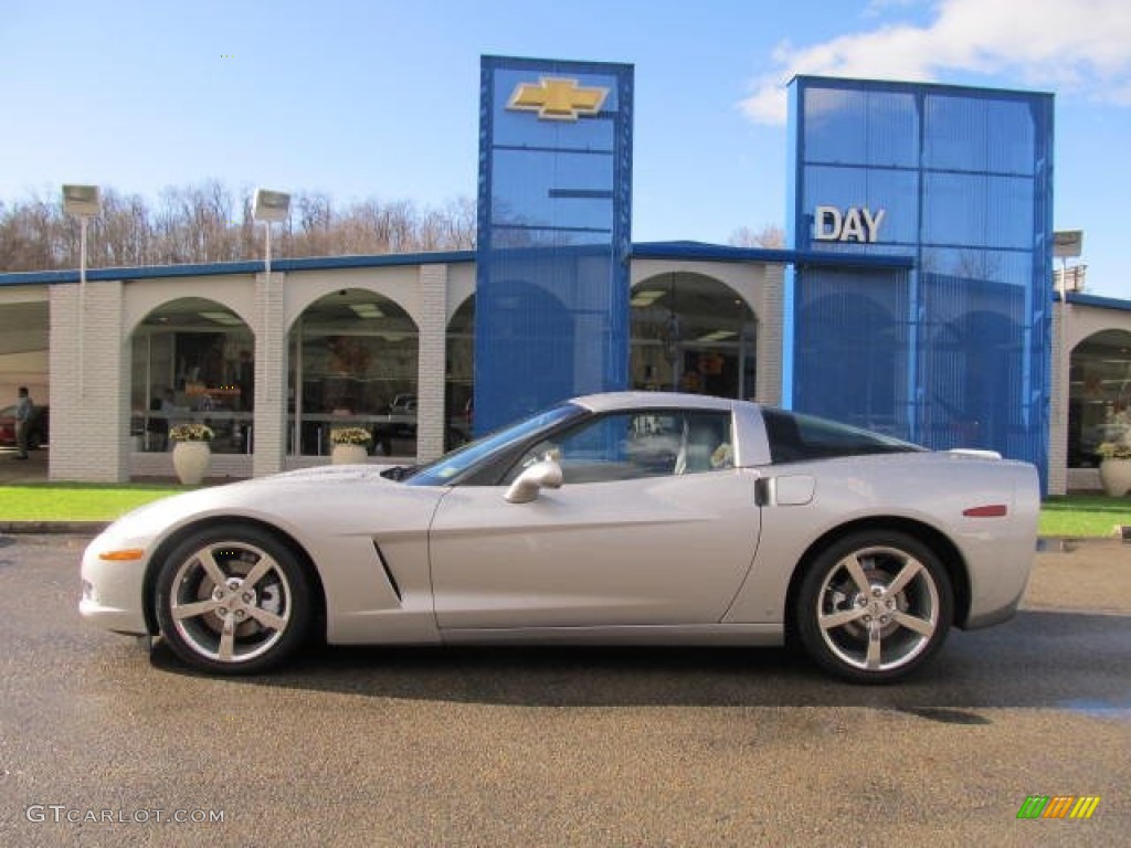 2008 Corvette Coupe - Machine Silver Metallic / Titanium photo #2
