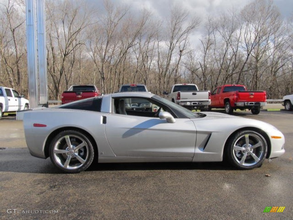 2008 Corvette Coupe - Machine Silver Metallic / Titanium photo #4