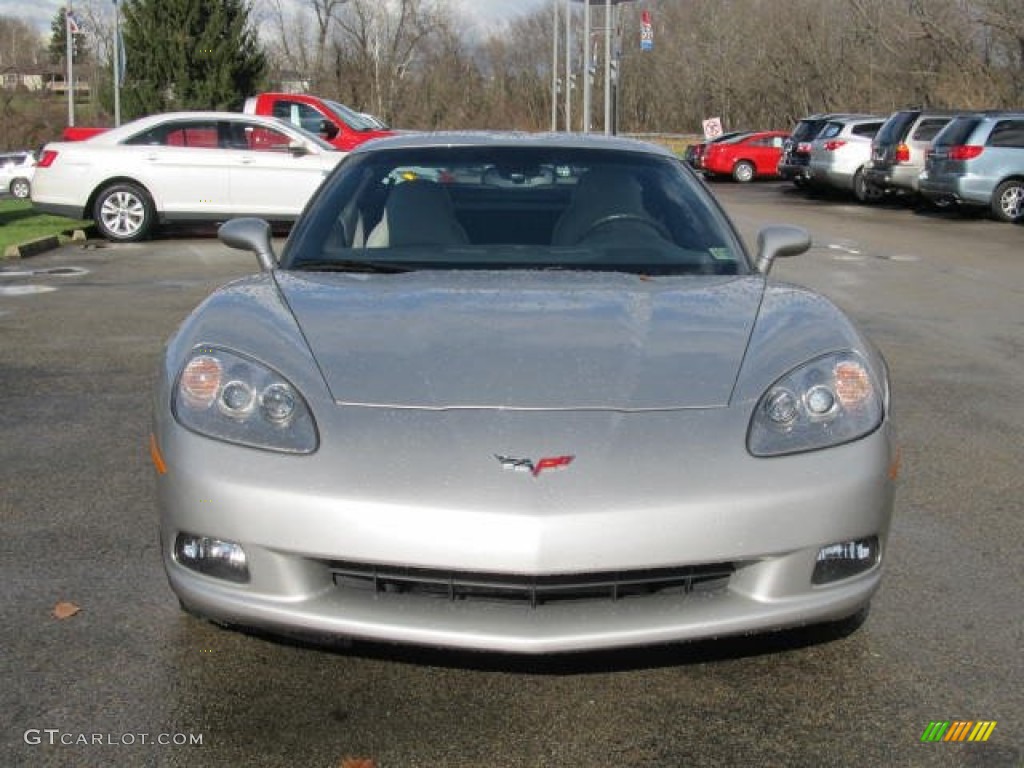 2008 Corvette Coupe - Machine Silver Metallic / Titanium photo #6