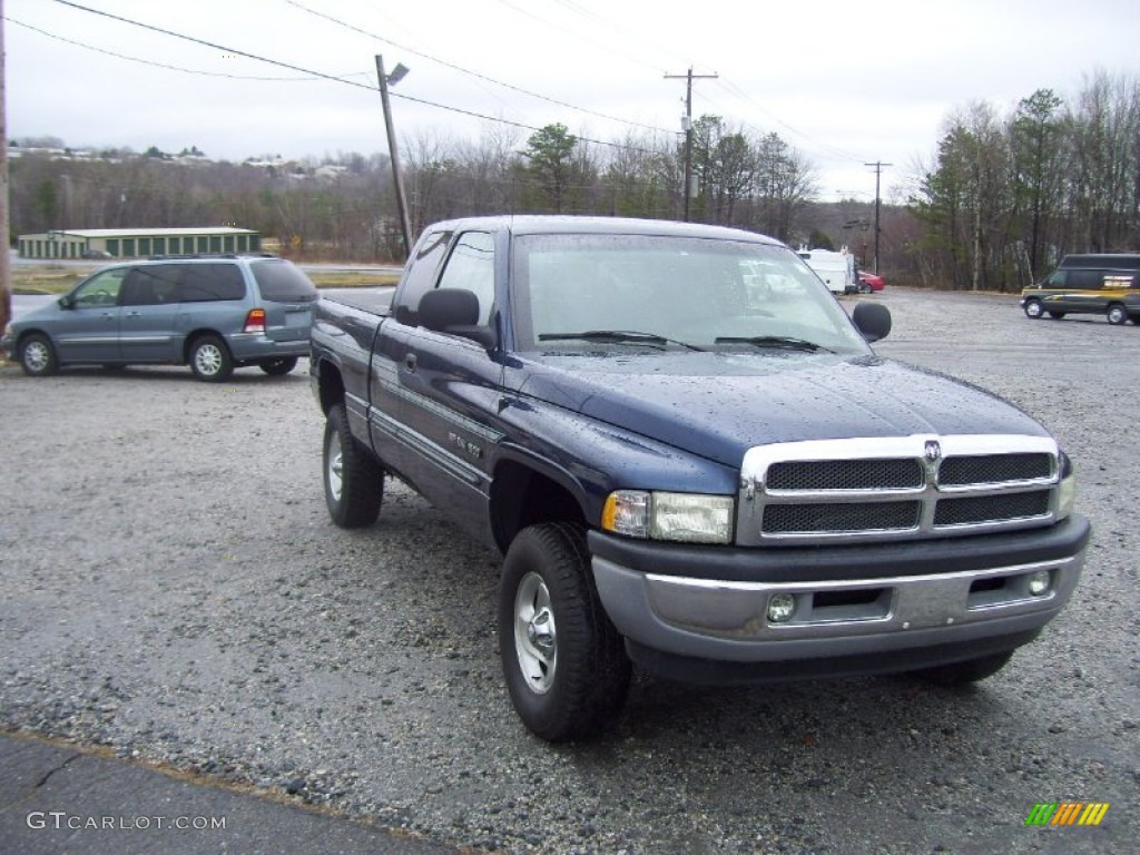 2000 Ram 1500 SLT Extended Cab 4x4 - Patriot Blue Pearlcoat / Agate photo #3