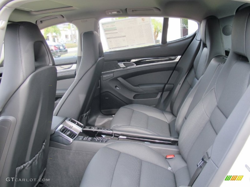 Black Interior 2012 Porsche Panamera S Hybrid Photo #57093569