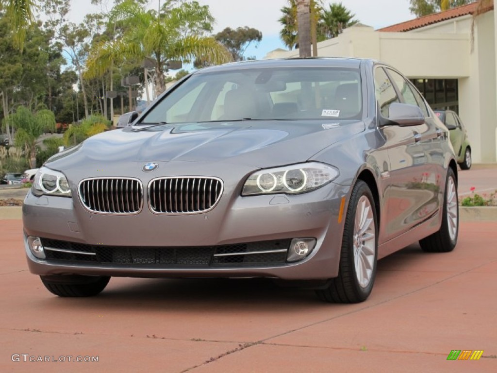 2012 5 Series 535i Sedan - Space Gray Metallic / Everest Gray photo #1