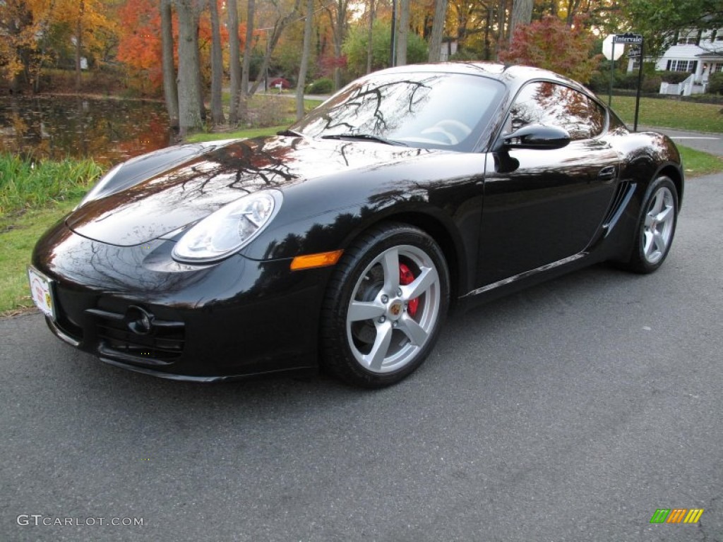 Basalt Black Metallic 2008 Porsche Cayman S Exterior Photo #57093650