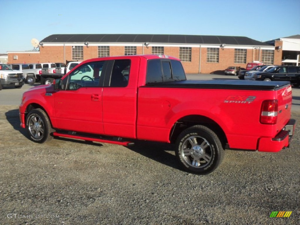 Bright Red 2007 Ford F150 FX2 Sport SuperCab Exterior Photo #57097513
