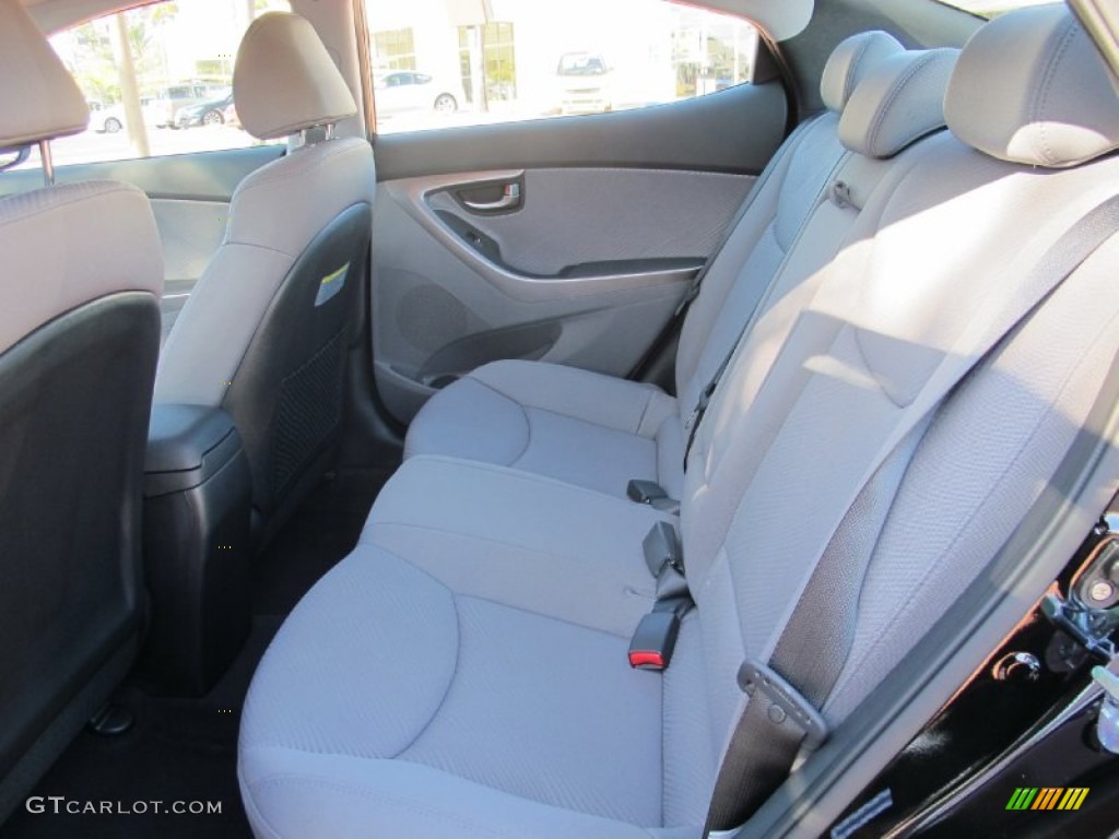 2012 Elantra GLS - Midnight Black / Gray photo #6