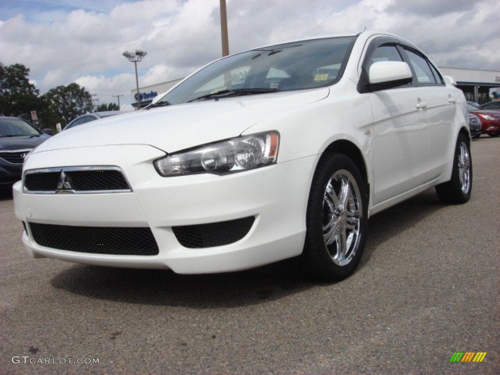 2008 Lancer ES - Wicked White / Black photo #1