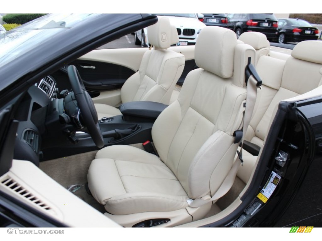 Cream Beige Interior 2010 BMW 6 Series 650i Convertible Photo #57099421