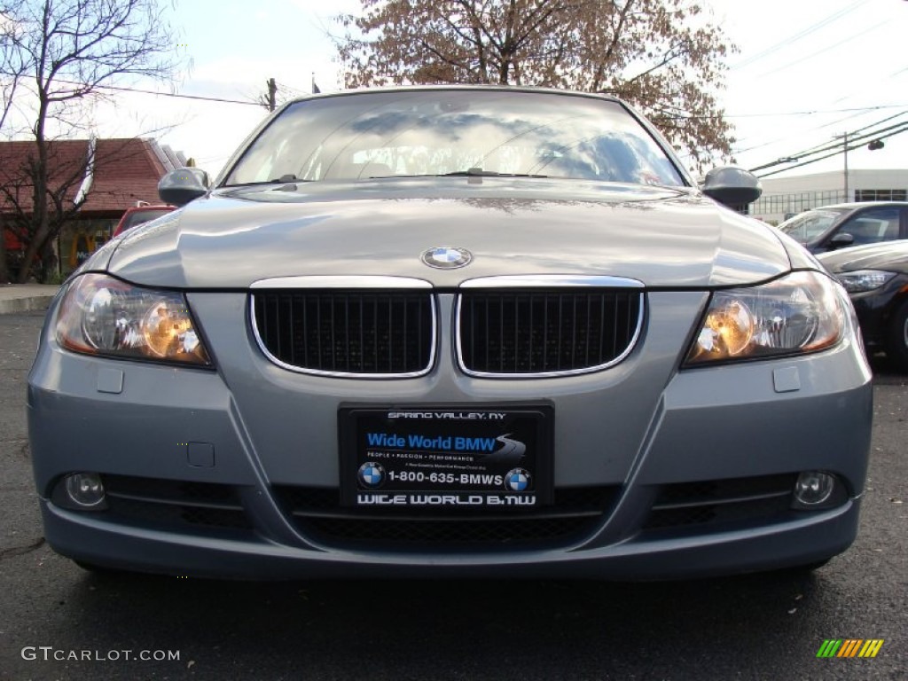 2008 3 Series 328xi Sedan - Arctic Metallic / Beige photo #2