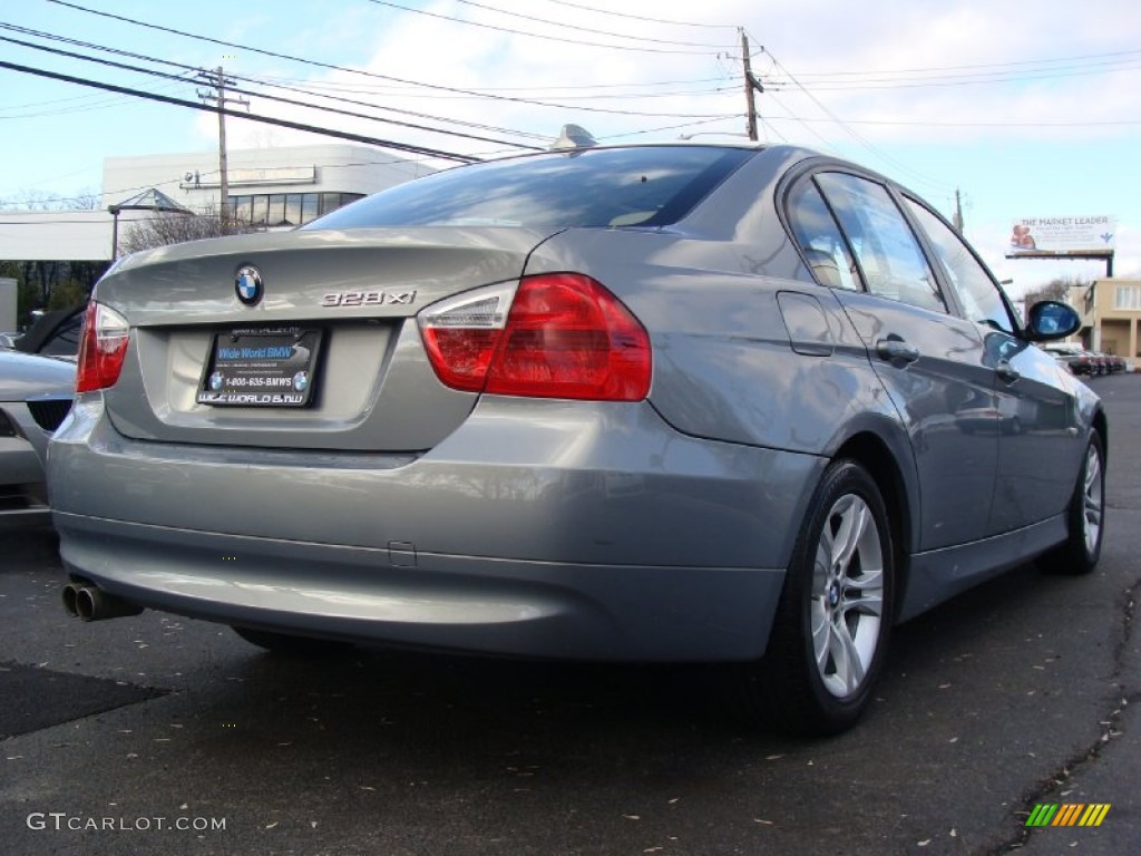 2008 3 Series 328xi Sedan - Arctic Metallic / Beige photo #3