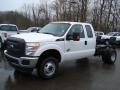 Oxford White - F350 Super Duty XL SuperCab 4x4 Chassis Photo No. 2