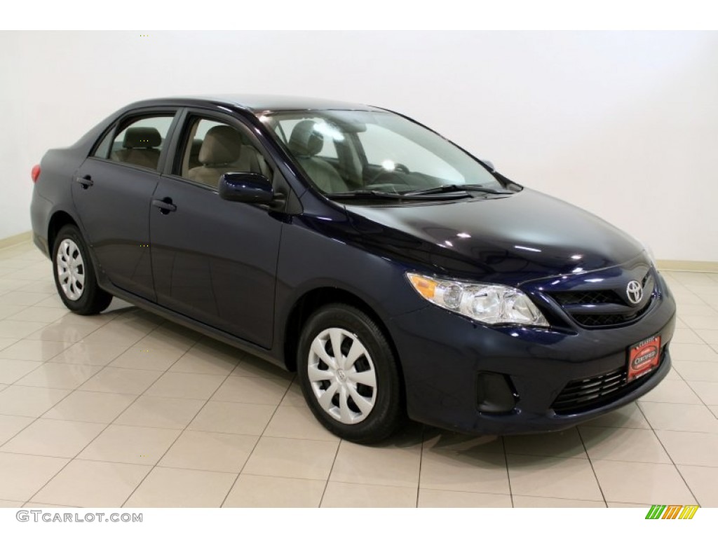 2011 Corolla LE - Nautical Blue Metallic / Bisque photo #1