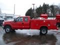 2011 Vermillion Red Ford F350 Super Duty XL SuperCab 4x4 Chassis Commercial  photo #1