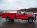 2011 Vermillion Red Ford F350 Super Duty XL SuperCab 4x4 Chassis Commercial  photo #5