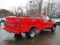 Vermillion Red 2011 Ford F350 Super Duty XL SuperCab 4x4 Chassis Commercial Exterior