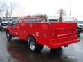 Vermillion Red 2011 Ford F350 Super Duty XL SuperCab 4x4 Chassis Commercial Exterior