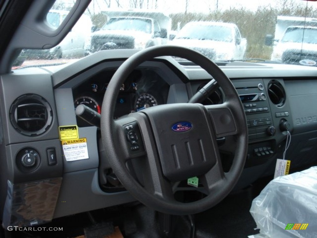 2011 Ford F450 Super Duty XL Regular Cab 4x4 Chassis Dump Truck Steel Steering Wheel Photo #57105887