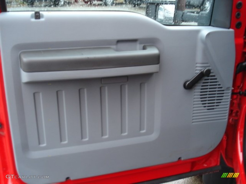 2011 F450 Super Duty XL Regular Cab 4x4 Chassis Dump Truck - Vermillion Red / Steel photo #12