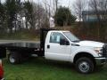 2011 Oxford White Ford F350 Super Duty XL Regular Cab 4x4 Chassis Stake Truck  photo #5