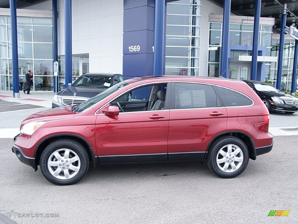 2008 CR-V EX-L 4WD - Tango Red Pearl / Gray photo #3