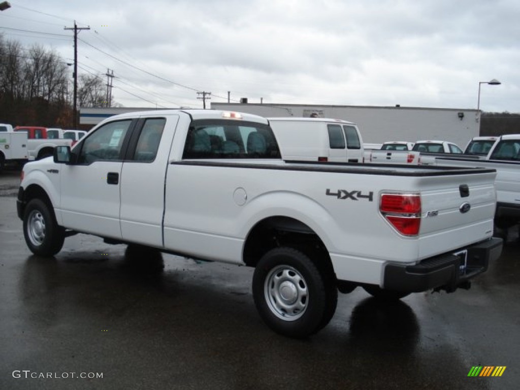 2011 F150 XL SuperCab 4x4 - Oxford White / Steel Gray photo #6