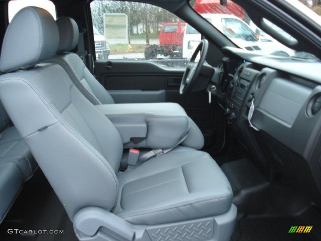 2011 F150 XL SuperCab 4x4 - Oxford White / Steel Gray photo #16