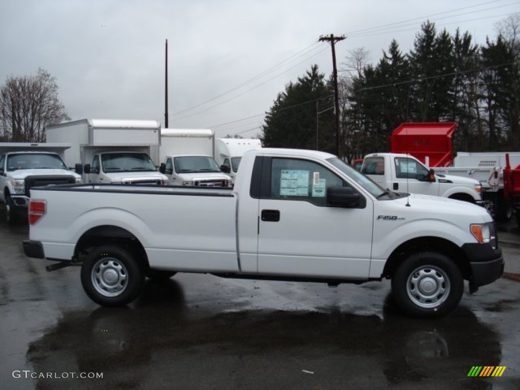 2011 F150 XL Regular Cab - Oxford White / Steel Gray photo #1