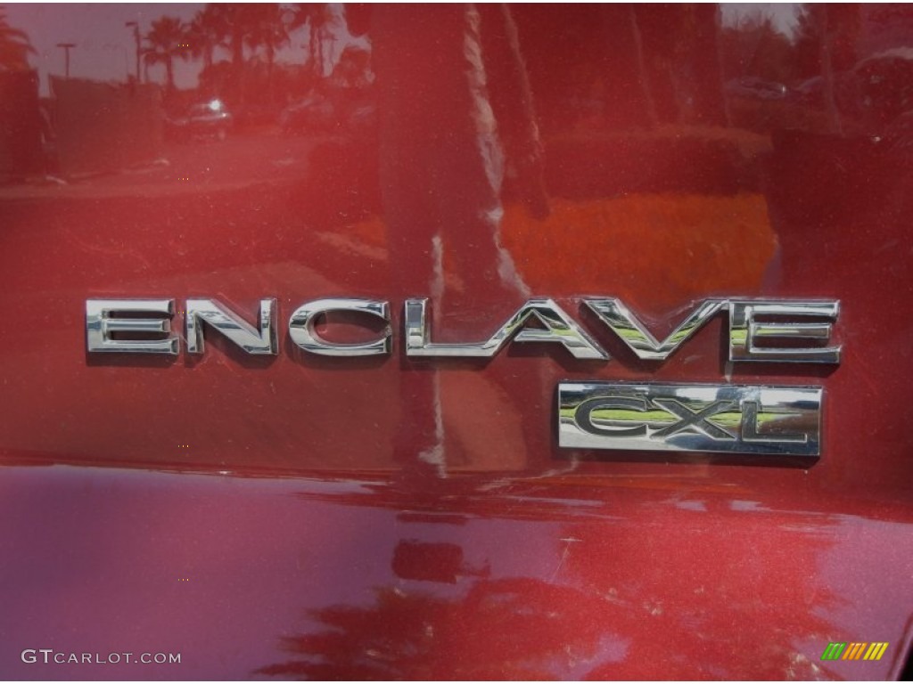 2008 Enclave CXL - Red Jewel / Titanium/Dark Titanium photo #9
