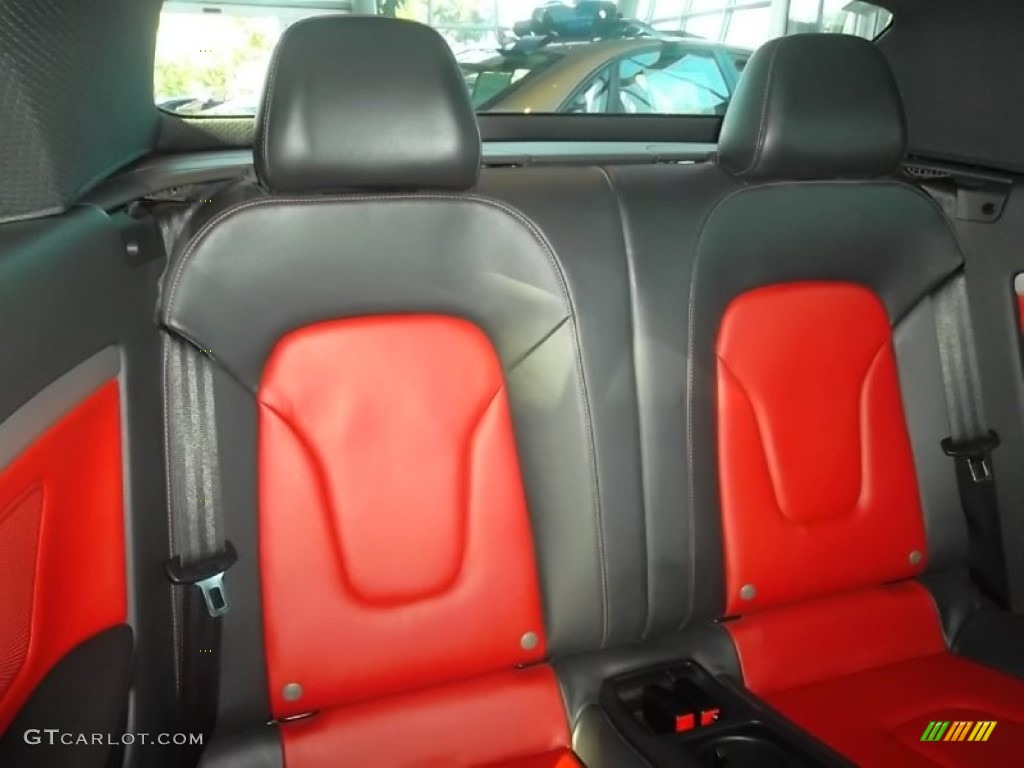 Magma Red Silk Nappa Leather Interior 2010 Audi S5 3.0 TFSI quattro Cabriolet Photo #57111388