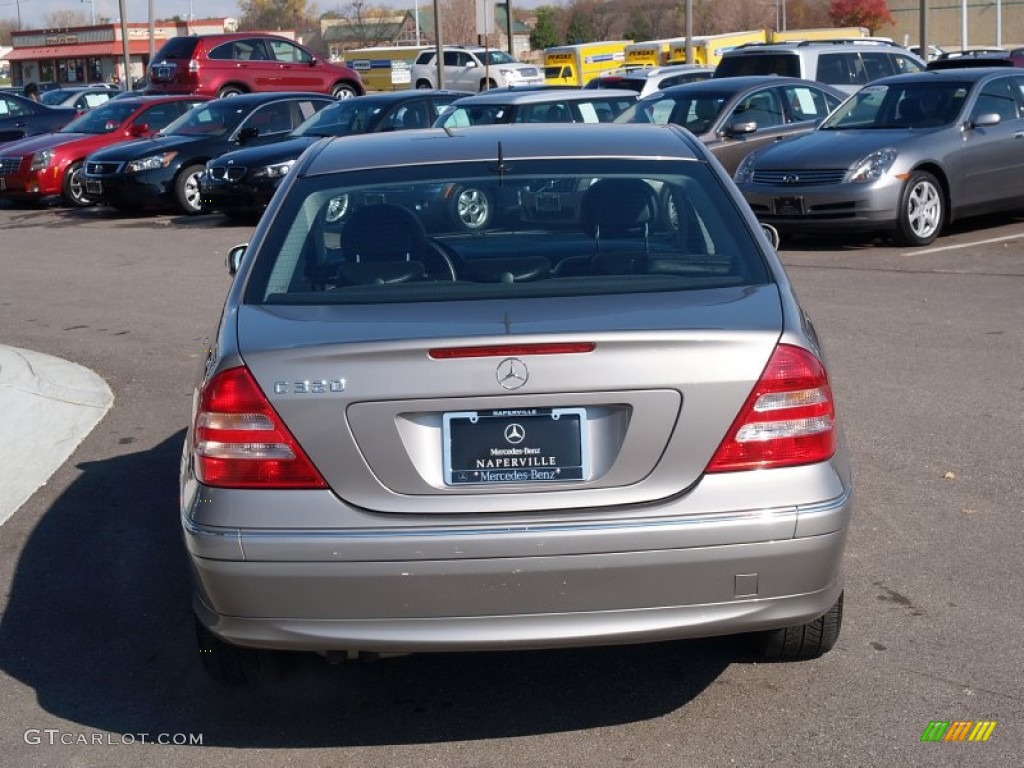 2005 C 320 Sedan - Pewter Silver Metallic / Black photo #7