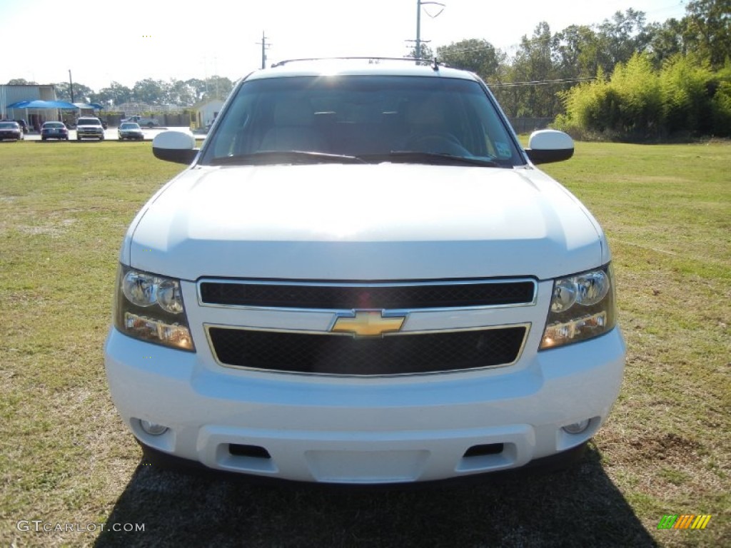 2007 Tahoe LTZ - Summit White / Light Cashmere/Ebony photo #2
