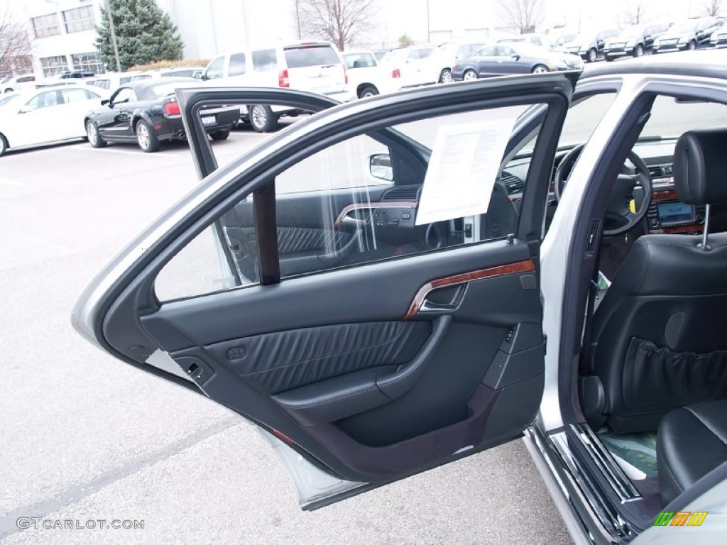 2003 Mercedes-Benz S 55 AMG Sedan Charcoal Door Panel Photo #57113345