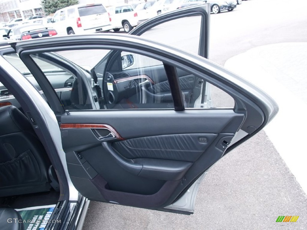 2003 Mercedes-Benz S 55 AMG Sedan Charcoal Door Panel Photo #57113386