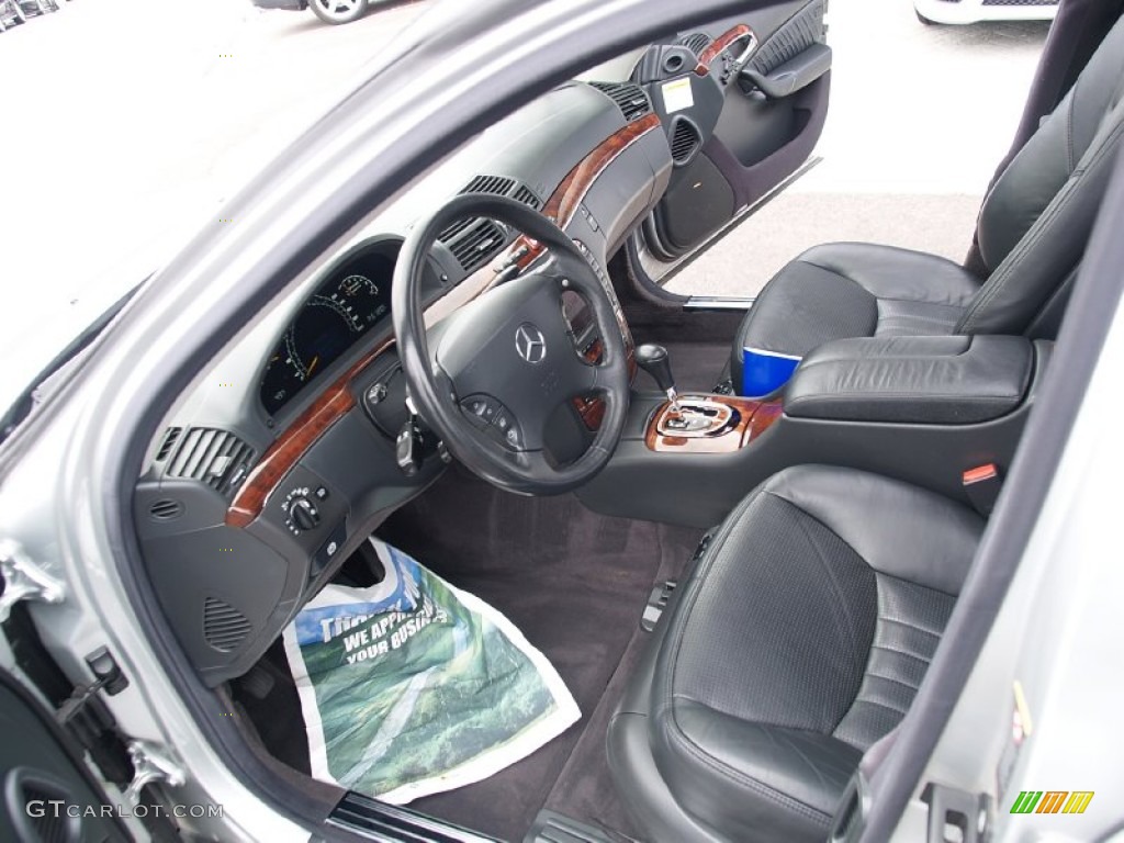 Charcoal Interior 2003 Mercedes-Benz S 55 AMG Sedan Photo #57113422