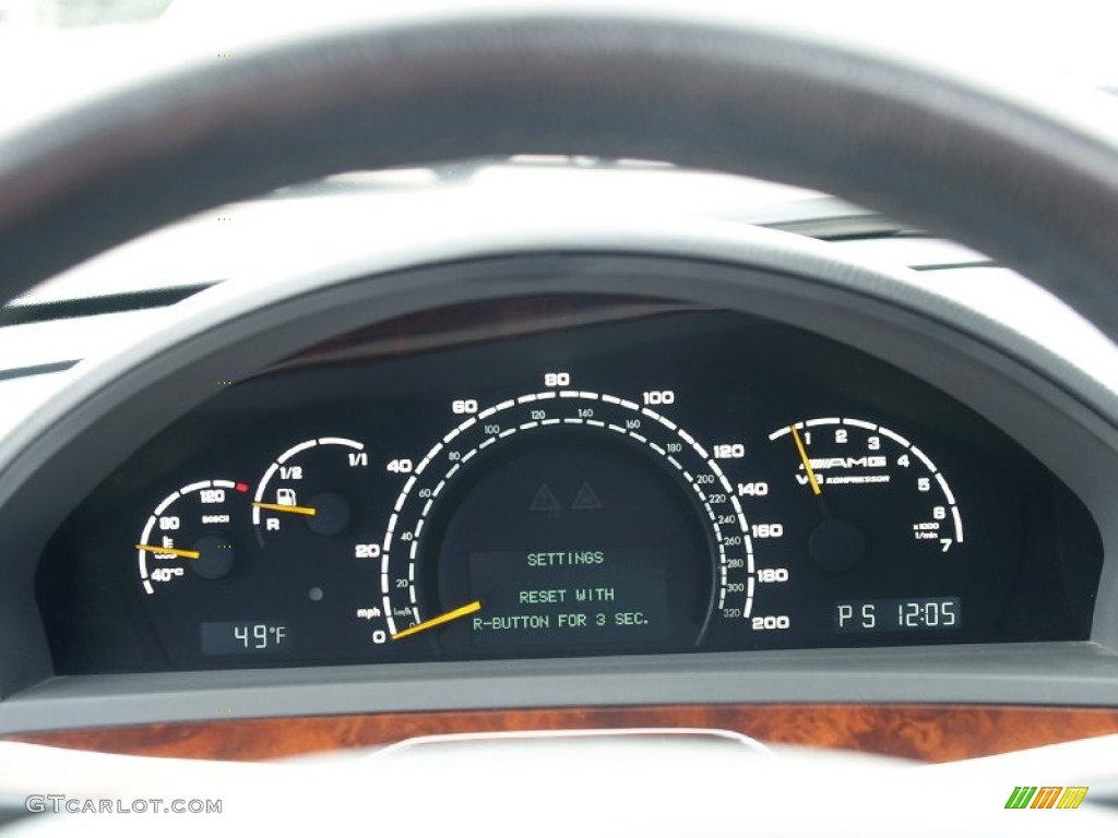2003 Mercedes-Benz S 55 AMG Sedan Gauges Photo #57113473