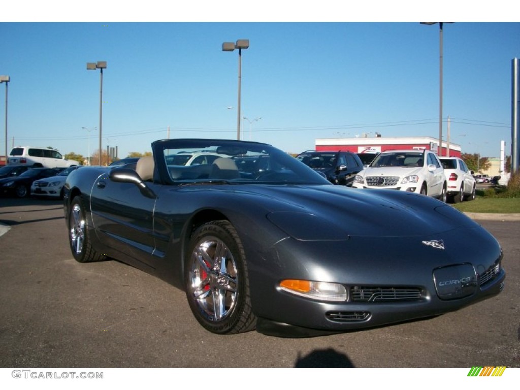 Medium Spiral Gray Metallic 2003 Chevrolet Corvette Convertible Exterior Photo #57114127