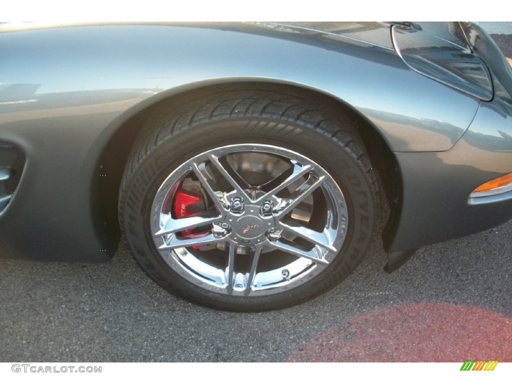 2003 Corvette Convertible - Medium Spiral Gray Metallic / Light Oak photo #13