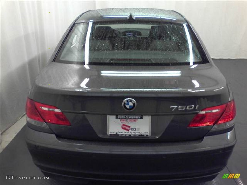 2008 7 Series 750i Sedan - Sterling Grey Metallic / Flannel Grey photo #4